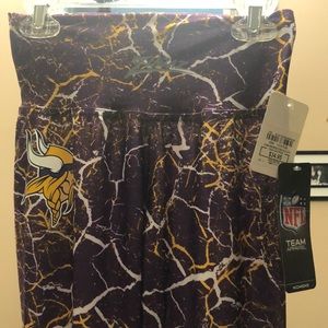 NFL Zuba Minnesota Viking’s women crackle leggings